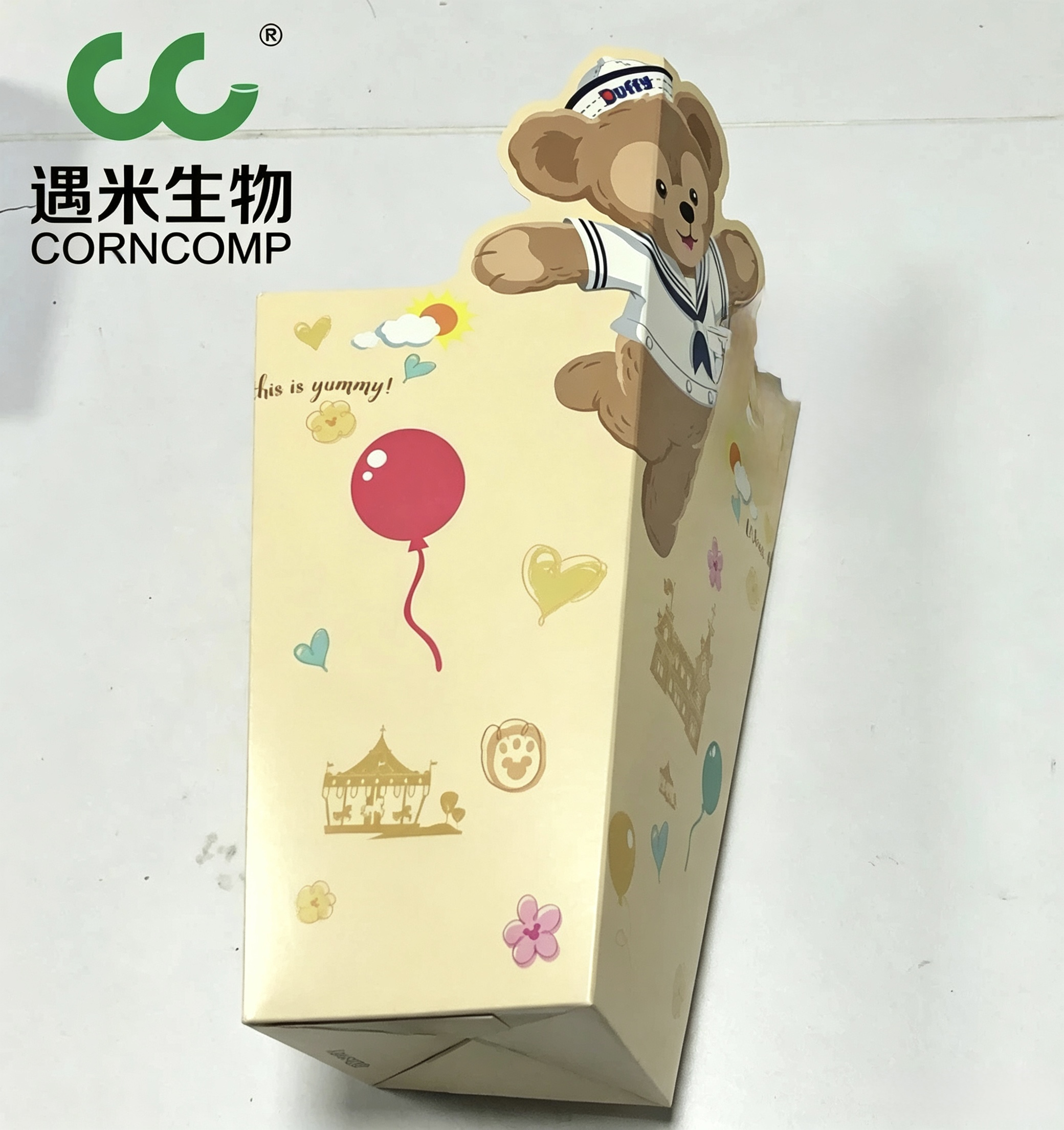 Corncomp-manufactured paper cup printed with a Mickey Mouse Disney character design
