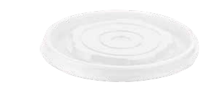 Clear PLA soup cup lids in 96 mm and 115 mm sizes